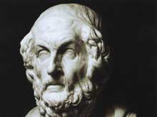 Carved Marble Bust of A Bearded Man By Phidias Neo-Classical of Bristol